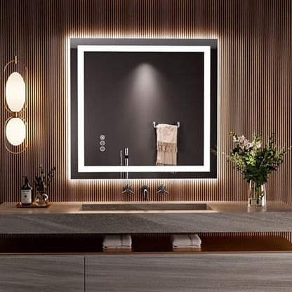 LOAAO 28"X30" LED Bathroom Mirror with Lights, UL Listed