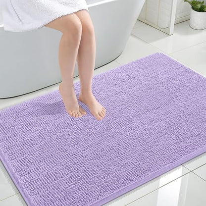 OLANLY Large Bathroom Rugs 47x32, Extra Soft Absorbent Chenille Bath Rugs