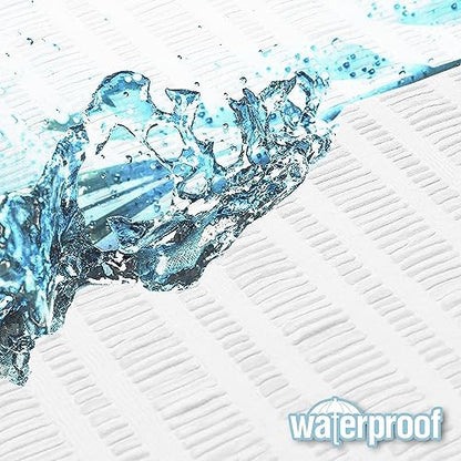 Aiyufeng Moga Stall Fabric Shower Curtain Waterproof, Soft & Lightweight Small Shower Curtain with Texture for Narrow Stall Size, Machine Washable, 36" Wx72 L, White