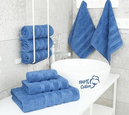 American Soft Linen 100% Cotton Luxury Turkish Towels, 6 Piece Towel Set
