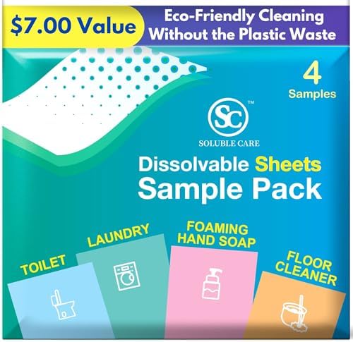 All Purpose Cleaner Sheets: Lemon Scent, Makes 5 Bottles