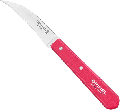 OPINEL Les Essentials - Small Kitchen 4 Piece Knife Set - Paring, Serrated, Peeler, Vegetable Knife, Corrosion Resistant High Carbon Steel, Made in France (POP 80)
