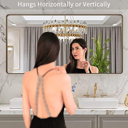 LOAAO 60"X30" Bronze Bathroom Mirror