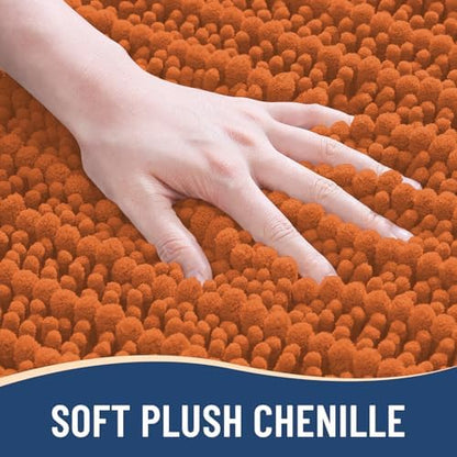 Arotive Bathroom Rugs Mat 36x24, Soft Absorbent Chenille Shaggy Bath Mat