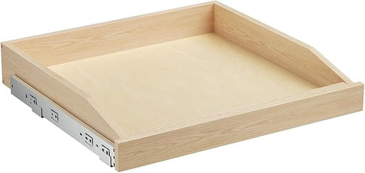 LOVMOR Single Pull Out Cabinet Organizer 22½”W x 21”D, Soft Close Slide Out Drawer Storage Shelves for Kitchen, Wood Cabinet Shelf Pull-Out Organizer Storage for Base Cabinets