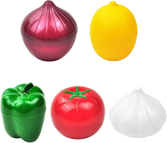 Lily Brown For Creative Kitchen Crisper Vegetable Container Onion Garlic Tomato Lemon Green Refrigerator For Storage B