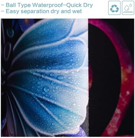 Shower Curtain Butterfly Tree, Shower Curtain for Bathroom, Fluorescence Tree Shower Curtain Sets with 12 Hooks Waterproof Polyester Fabric Machine Washable Home Office Farmhouse Decor Bath Curtains