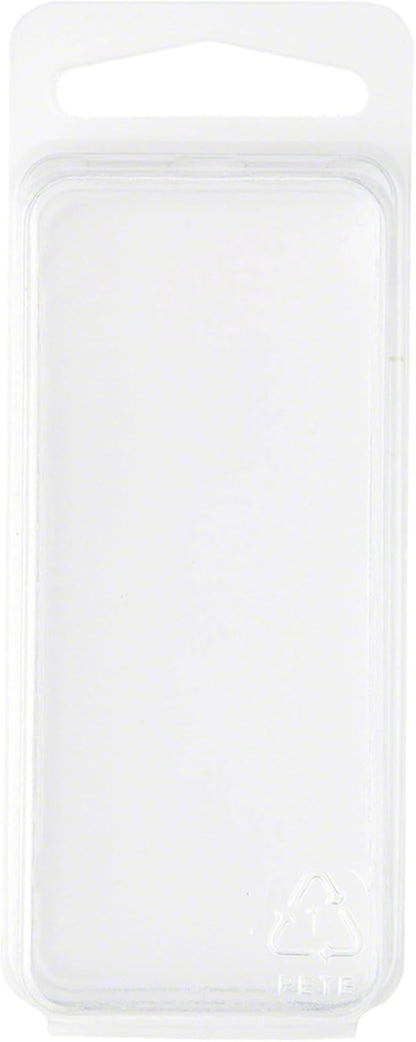 Collecting Warehouse Clear Plastic Clamshell Package / Storage Container, 3.06" H x 1.25" W x 1" D, Pack of 100