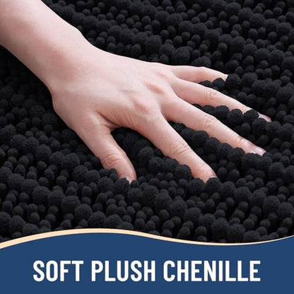 Arotive Bathroom Rugs Mat 60x20, Soft Absorbent Chenille Shaggy Bath Mat