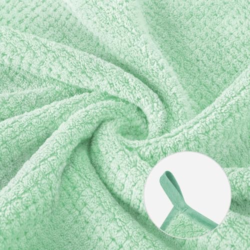 Extra Large Bath Towel Sheet Set 35x70 Inches Oversized Bath Towels Set,Jumbo Large Microfiber Quick Dry,Lightweight,Super Soft,Highly Absorbent Towel Set for Bathroom,Hotel,Pack of 2(2PCS Green)