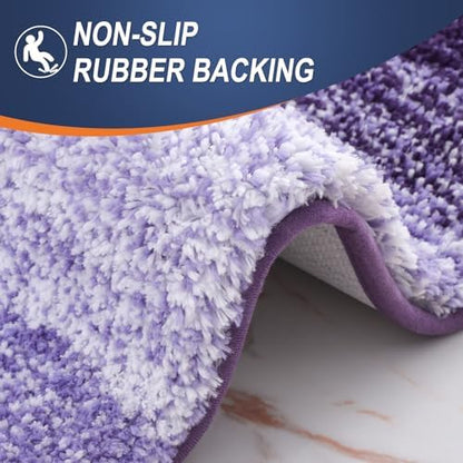 OLANLY Bathroom Runner Rug 70x24, Extra Soft Absorbent Microfiber Bath Rugs