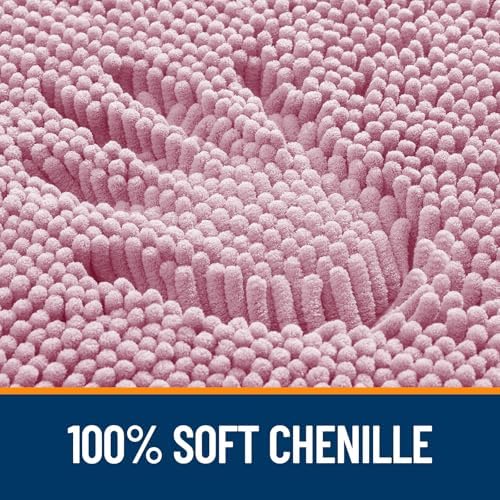 OLANLY Bathroom Runner Rugs 45x27, Extra Soft Absorbent Chenille Bath Rugs
