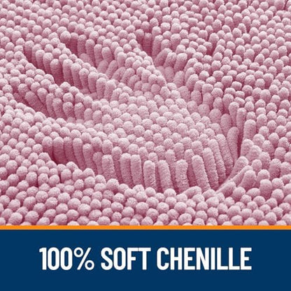 OLANLY Large Bathroom Rugs 50x30, Extra Soft Absorbent Chenille Bath Rugs
