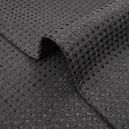 River Dream Waffle No Hook Shower Curtain with Liner,Graphite Grey,36x74