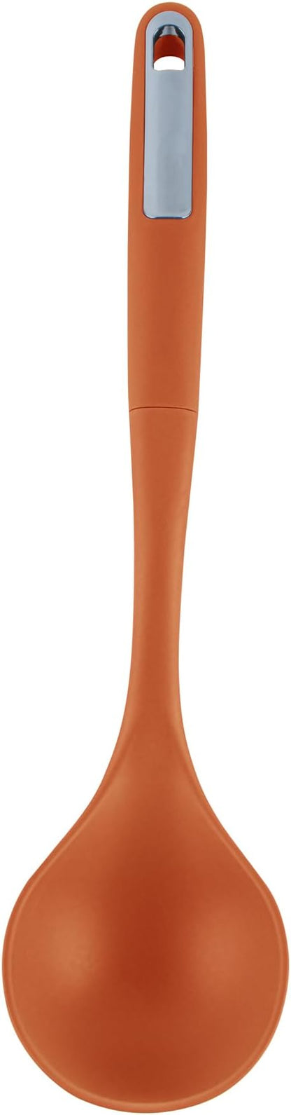 Restaurantware Silicone Utensil Set Pack of 10 Non-Slip Handle 6-Piece Kitchen Tool Set, Heat-Resistant Dishwasher-Friendly Cooking Accessories, Durable Orange Cooking Utensils