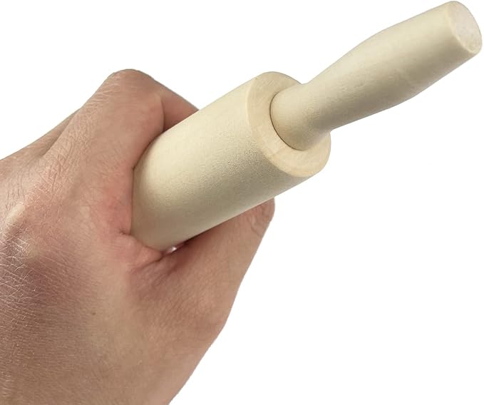 24 Pack Wood Small Rolling Pin for Kids, 7.9 Inch Kids Rolling Pin for Home Kitchen