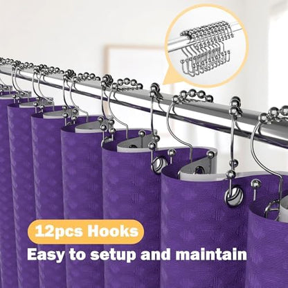 23 PCS Purple Bathroom Accessories Set丨Shower Curtain Bathroom Accessory