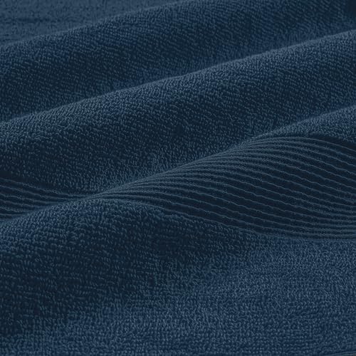Belizzi Home Ultra Soft 6-Piece Hand Towel Set 16x28-100% Ringspun Cotton - Durable & Highly Absorbent Hand Towels - Ideal for use in Bathroom, Kitchen, Gym, Spa & General Cleaning - Mineral Blue