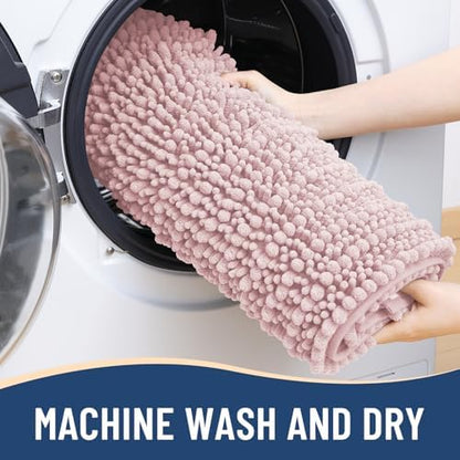 Arotive Bathroom Rugs Mat 30x20, Soft Absorbent Chenille Shaggy Bath Mat