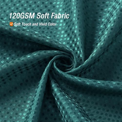 Gibelle Seaweed Green Cloth-Textured Shower Curtain, Hotel Style, 72 X 72