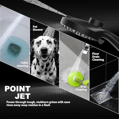 12-Inch High Pressure Rain Shower Head with Handheld Spray Combo, Magnetic