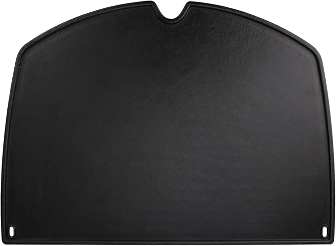 For Weber Q Griddle, 6506 Cast Iron Griddle for weber Q300 Q320 Q3000 Q3100 Q3200 Series Gas Grills Parts, Grill Griddle Insert for 57060001 586002 426001 56010049 404341, 17.8" x 12.4"