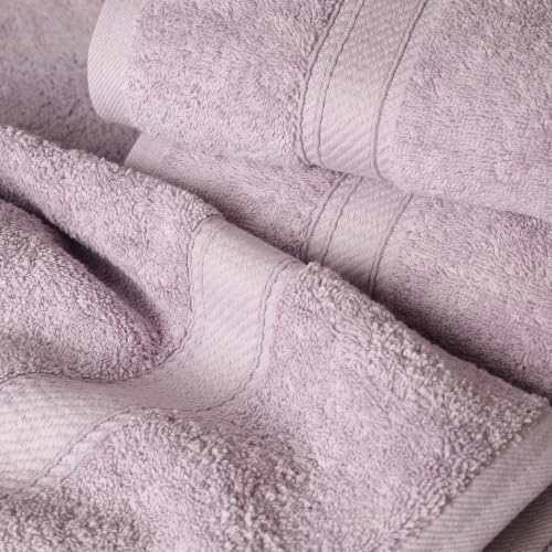 Superior Egyptian Cotton Plush & Absorbent, Bath Towel Set of 4, Purple