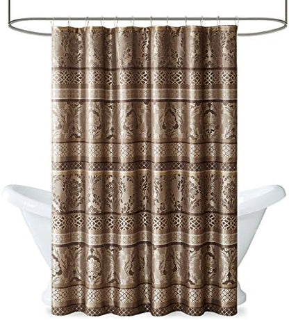 Madison Park Taupe Shower Curtain, 72"x72"