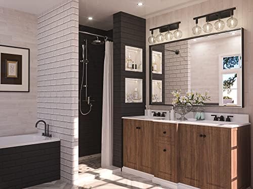 Keonjinn 55x36 Inch Matte Black Bathroom Mirror for Over Sink, Rectangular