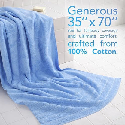 American Soft Linen 100% Cotton Luxury Turkish Towels, 35x70 XL Bath Sheet
