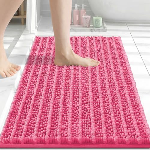 Arotive Bathroom Rugs Mat 30x17, Soft Absorbent Chenille Shaggy Bath Mat
