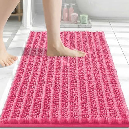 Arotive Bathroom Rugs Mat 30x17, Soft Absorbent Chenille Shaggy Bath Mat