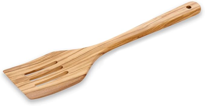 Fantes Italian Olivewood Slotted Turner, 12-Inch, The Italian Market Original since 1906