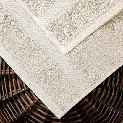SUPERIOR Egyptian Cotton Ultra Plush & Absorbent, 10 Piece Set, Cream