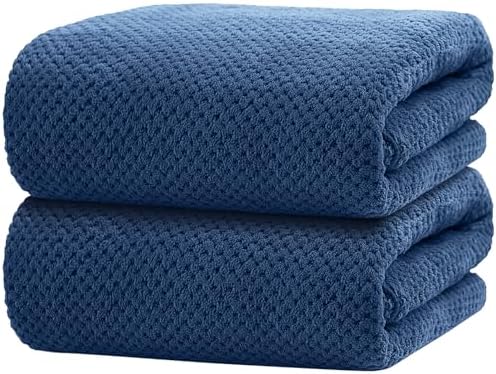 HOMEXCEL Bath Towels 2PK, Microfiber Ultra Soft Bathroom Towel, 27x54 in
