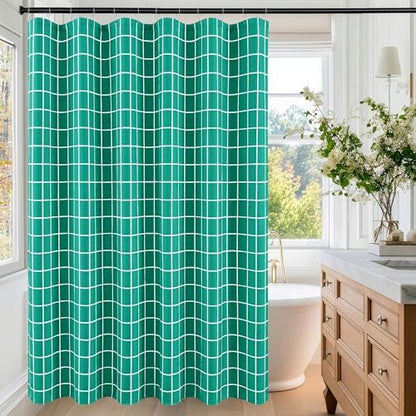Fabric Shower Curtains for Bathroom-Cloth Modern Farmhouse Shower Curtain