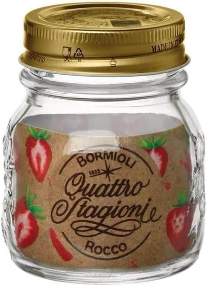 Bormioli Rocco Quattro Stagioni 5 oz. Canning Jar, Set of 12