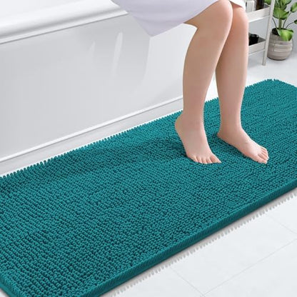 OLANLY Bathroom Runner Rugs 70x24, Extra Soft Absorbent Chenille Bath Rugs
