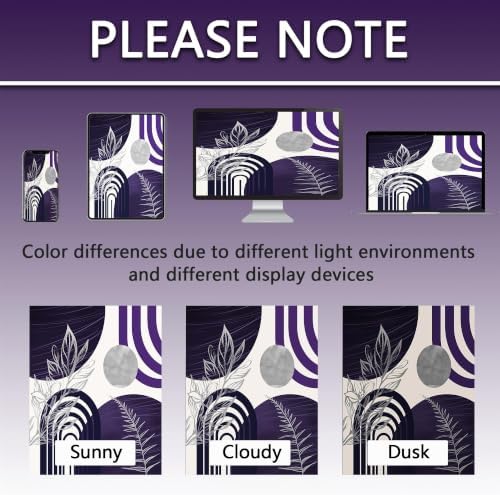 Dark Purple and Grey Extra Long Shower Curtain, Tall 72X84 in
