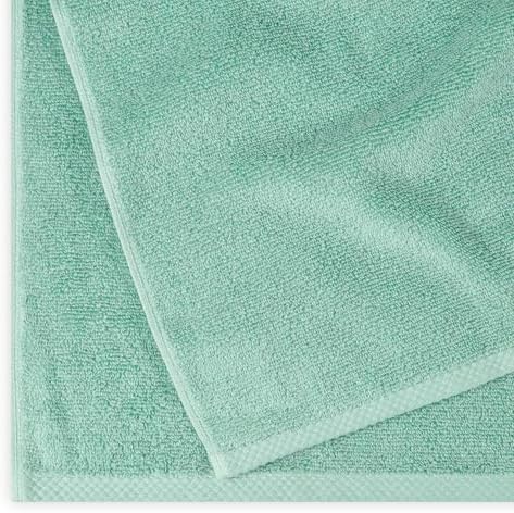 Amazon Basics 2-Pack Quick-Dry Lightweight Moisture Absorbing Bath Towel, 100% Cotton, 54" x 30", Seafoam Green