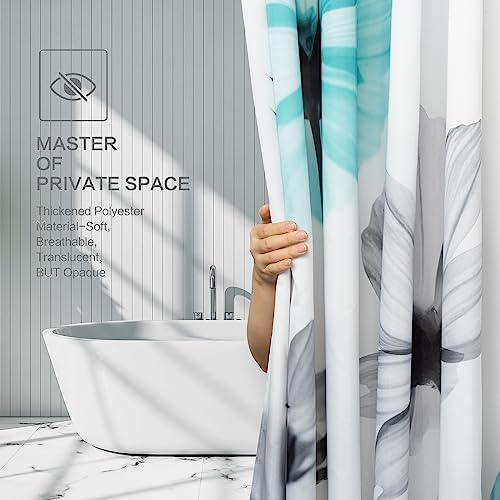 Rustic Floral Shower Curtain, Daisy Shower Curtain Watercolor Painting Farmhouse Waterproof Shower Curtain Sets with 12 Hooks Polyester Fabric Machine Washable Decor Bath Curtain, Retro Daisy