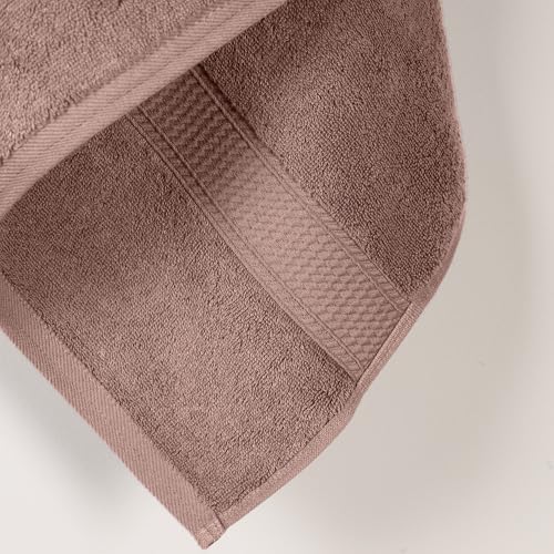 Superior Egyptian Cotton Plush Absorbent, Bath Towel Set of 2, Muted Mauve