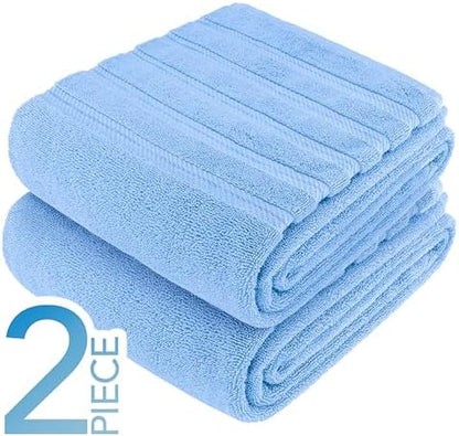 American Soft Linen 100% Cotton Luxury Turkish Towels, 2PC 35x70 Bath Sheet