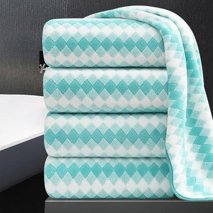 4 Piece Extra Large Bath Towel Set Oversized Bath Sheet 35"x70" Bathroom Towel Set Soft Highly Absorbent & Quick Dry Premium Bath Towel for Bathroom 600GSM Shower Towel Spa Gym Hotel,Teal