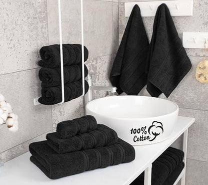 American Soft Linen 100% Cotton Luxury Turkish Towels, 6 Piece Towel Set