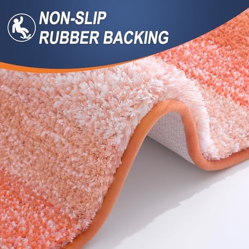 OLANLY Bathroom Runner Rug 59x20, Extra Soft Absorbent Microfiber Bath Rugs