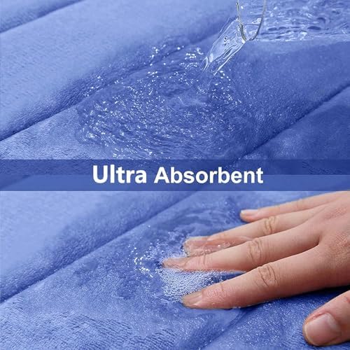 Buganda Memory Foam Bath Mat 60 x 24, Ultra Soft Absorbent Bathroom Rugs