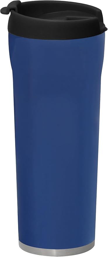 MIRA 16 oz Coffee Travel Mug - Stainless Steel Insulated Tumbler with Leak-Proof Lid - Hot & Cold Cup - Marine