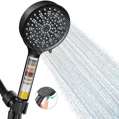 Cobbe Filtered Shower Head with Handheld, Water Softener for Hard Water