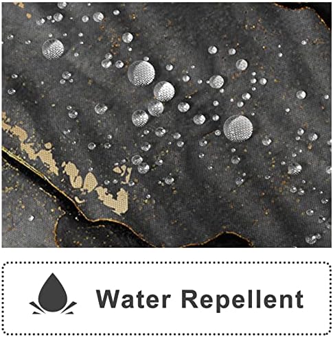 AWERT Dreamy Ink Art Black Glod Marble Shower Curtain for Bathroom Modern High Definition Printing Waterproof Shower Curtain with Hooks Bathroom Decor 60x72inch